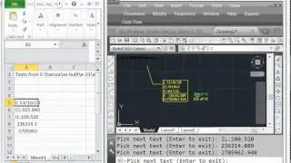 Export texts to excel sheet I AutoCAD to Excel  to cad