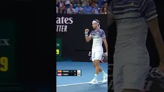 One-handed backhand ROCKET! 🚀