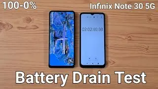 Infinix Note 30 5G Battery Drain Test