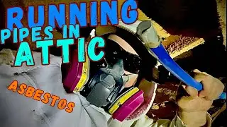 How to run pex pipe in the attic