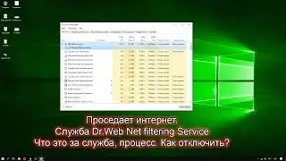 Dr.Web Net filtering Service consumes traffic. So or not. The whole truth!