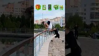 Parkour with Emojis pt.84 😂🤟 #kiryakolesnikov #prank #funny #comedy #stunt #sports #parkour #flip