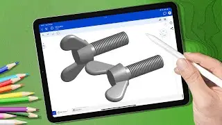 Modeling Wing Bolts on iPad | Onshape Mobile