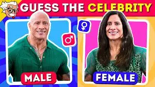 GUESS THE CELEBRITY : By the Opposite Gender Challenge ⚥  | Celebrity Quiz | Quiz 2024