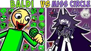 BALDI VS MISS CIRCLE | FNF Character Test | Gameplay VS My Playground