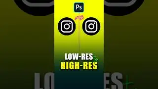 How to convert Low Resolution to High Resolution in Photoshop #shorts #photoshoptutorial
