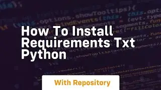 how to install requirements txt python