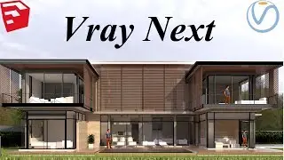 Vray Next House Render With Settings in Sketchup