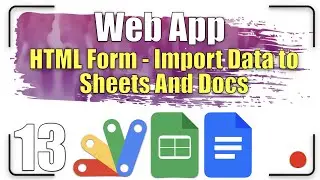 Multi-page Web App | HTML Form - Import data to Sheets and Docs 13