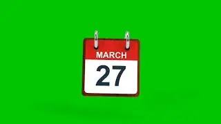 Calendar green screen | Green screen calendar video | Green screen | VFX BY ME