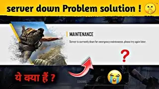 Free Fire emergency maintenance 😭 | How to solve server is currently down For emergency maintenance