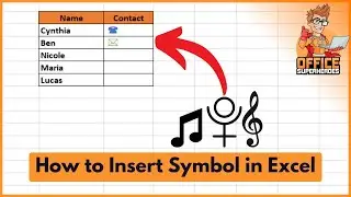 How to Insert Symbol in Excel