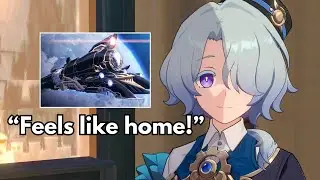 Misha cute reaction after joining Astral Express - Honkai Star Rail