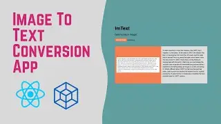 Image To Text Conversion App with React and Tesseract.js