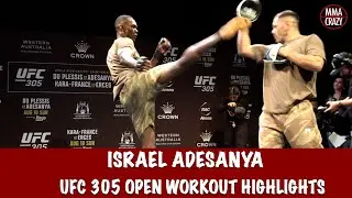 UFC 305: Israel Adesanya Open Workout Highlights