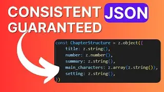 Guaranteed JSON Consistency With Structured Outputs! (OpenAI API + Next.js) - 2024 latest model