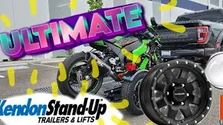 New wheels on my new Kendon Motorcycle Trailer! Close up look!
