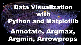 Data Visualisation with Matplotlib | Annotate | Argmax | Argmin | ArrowProps - P3