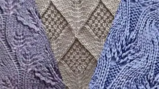 Схемы, вязание: прекрасные узоры для джемпера. Patterns, knitting: beautiful patterns for a jumper.