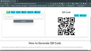 Course Demo For QR Code Generator using Javascript for Web and App