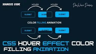 Easy Css Color Filling Animation Hover effect | Sliding Effect | 