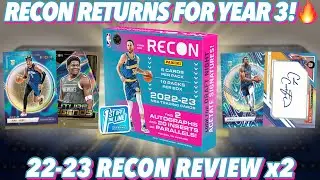 EARLY FIRST LOOK AT THE NEW RECON!!! 😮🔥 2022-23 Panini Recon Basketball FOTL Hobby Box Review x2