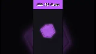 CSS 3d cube neon effect animation #css #python #viralshorts