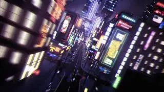 2832  - Cyber punk City urban light Logo reveal animation intro