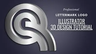 Creating Professional Lettermark Logo | Illustrator 3D Design Tutorial