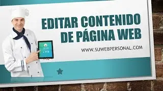 Como Editar Pagina Web con WORDPRESS y Cambiar Contenido Plantilla Web - ACERCA DE MI