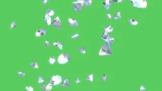 Green screen raining Diamonds  Effect