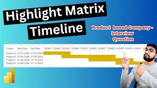 Highlight Timeline in Matrix based on Start and End Date in Power BI