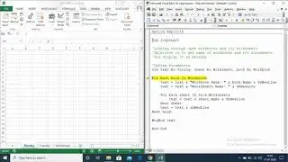 5.2 Excel VBA - Looping through Open Workbook and its Worksheets