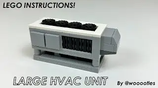 LEGO MOC with Tutorial: LARGE HVAC Unit - 4 x 10 Studs!