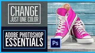 How to change just one color in Adobe Photoshop - Photoshop CC Essentials [8/86]