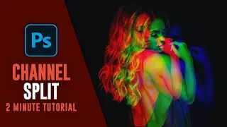 How to Create RGB Split Channel Effect in Photoshop CC #2MinuteTutorial