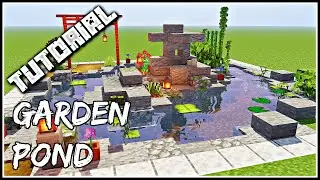 How To Build A Japanese Garden Pond | Minecraft Tutorial