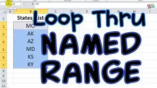 Loop Through a Named Range in Excel VBA