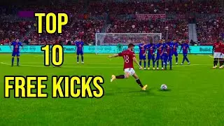 Top 10 Free Kick Goals PES 21 MESSI RONALDO