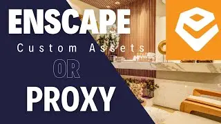 What are the differences between Custom Assets and Proxy Assets for Enscape?