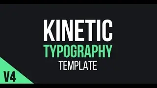 Kinetic Typography - After Effects Template - Videohive