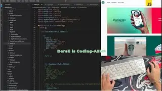 ASMR Programming :Coding Starbucks Home Page - No Talking