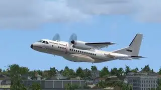 Landing the Air Bus C-295M at Helena Regional Airport in FSX