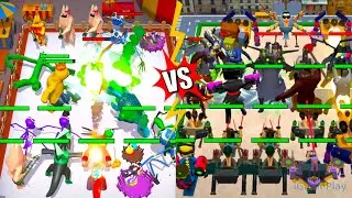 Merge Color Friends Mods Vs Toilet Monster Merge War, Merge Battle Gameplay, part 14