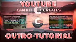 How to make a YouTube outro screen in Photopea! (Photopea/Photoshop Tutorial)