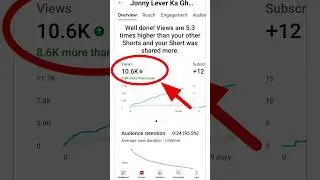 Yt Shorts 10K Views Earning With Proof 🤑