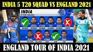 India Vs England T20 Series 2021 | India Official Team Squad | BCCI Announced India T20 Squad