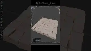 How to make a stone road in blender #blender #tutorial