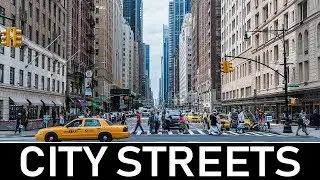 CITY STREETS STOCK FOOTAGE - ROYALTY FREE VIDEOS / FREE STOCK FOOTAGE / CITY STREETS CARS PEOPLE