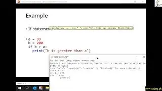 Python If Else, Computer Science Lecture | Sabaq.pk